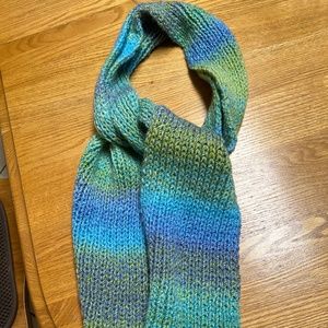 Ladies multi-colored acrylic scarf